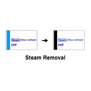 STEAM REMOVAL LABEL INDICATOR